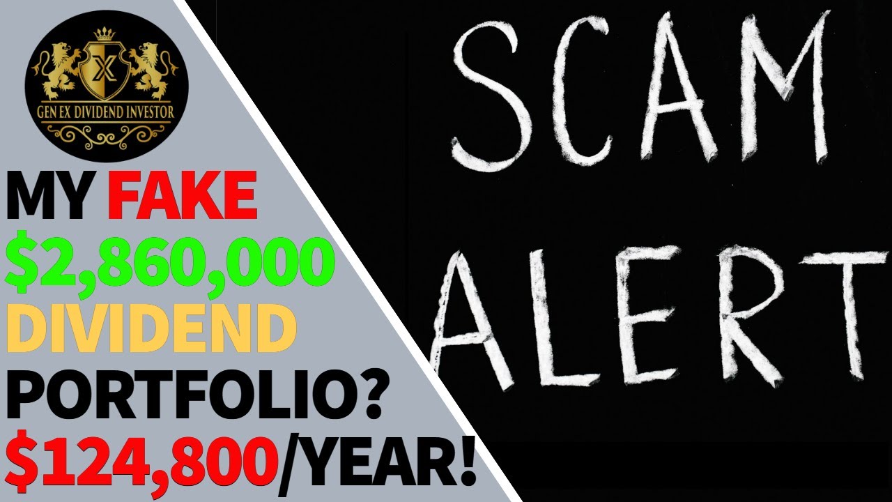 My FAKE $2,860,000 Dividend Portfolio? $124,800/Year!