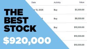 I Just Invested $160,000 In This Stock